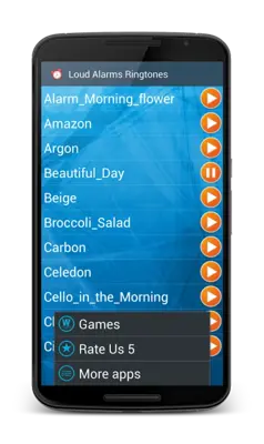 Loud Alarms Ringtones android App screenshot 1