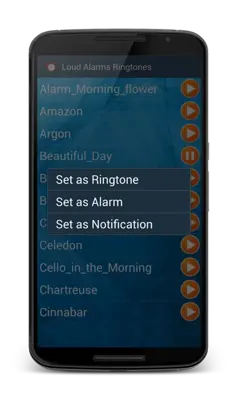 Loud Alarms Ringtones android App screenshot 2